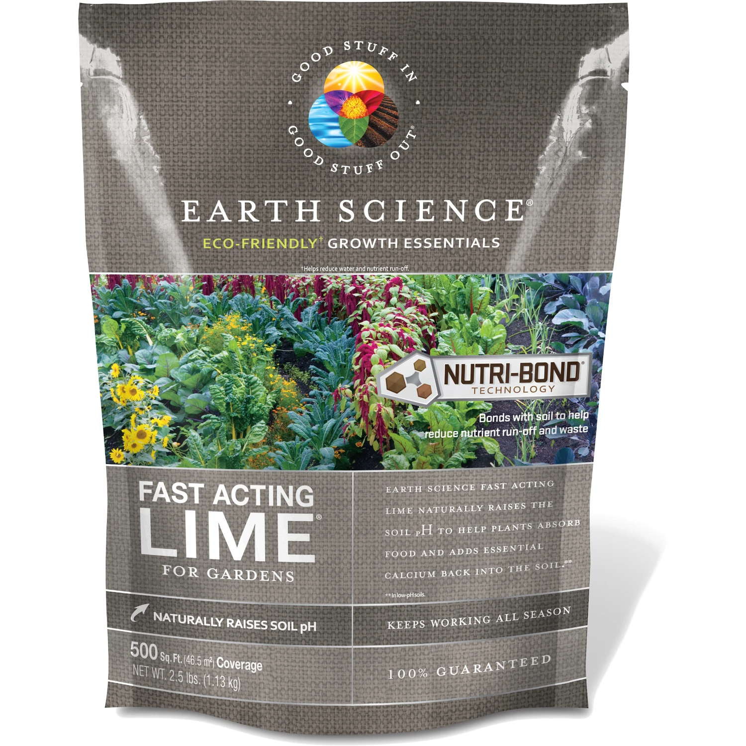 EARTH SCIENCE 2.5 lbs. 500 sq. ft. Fast Acting Lime with Nutri-Bond