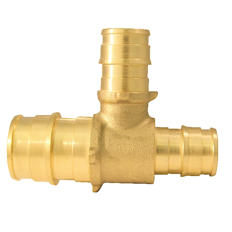 3/4 In. X 1/2 In. X 1/2 In. Barb Brass Reducing Pex-a Tee
