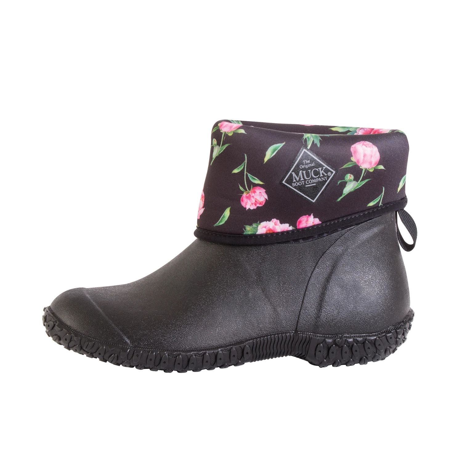 Muck Boot Muckster Ii Mid Women's Waterproof Garden/rain Boots Size 9 Black/gray/roses Print