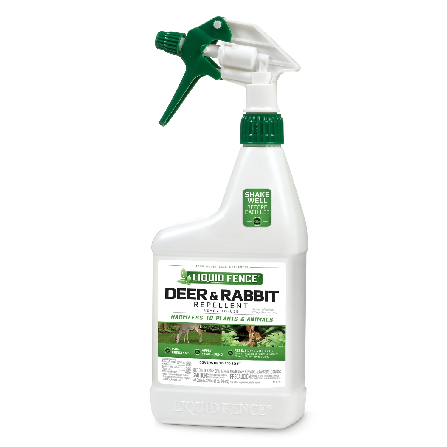 Deer and Rabbit Repellent Ready-to-Use 32 Ounce Bottle