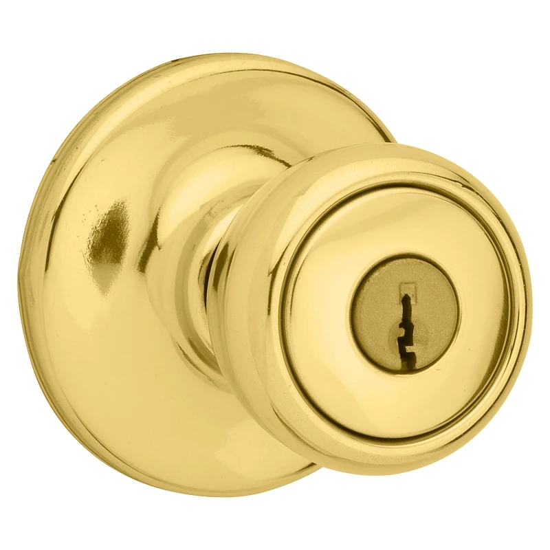 Security Mobile Home Lockset in Brass Finish for Enhanced Door Protection