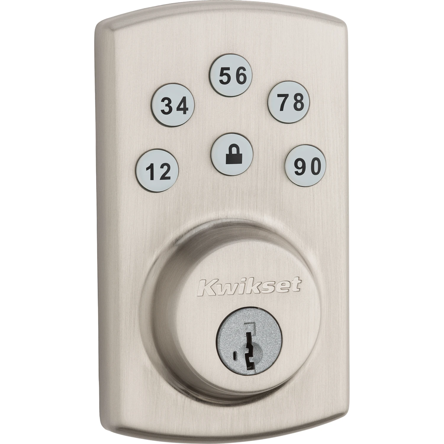 Powerbolt 2 Satin Nickel Touchpad Electronic Deadbolt With Smartkey Technology