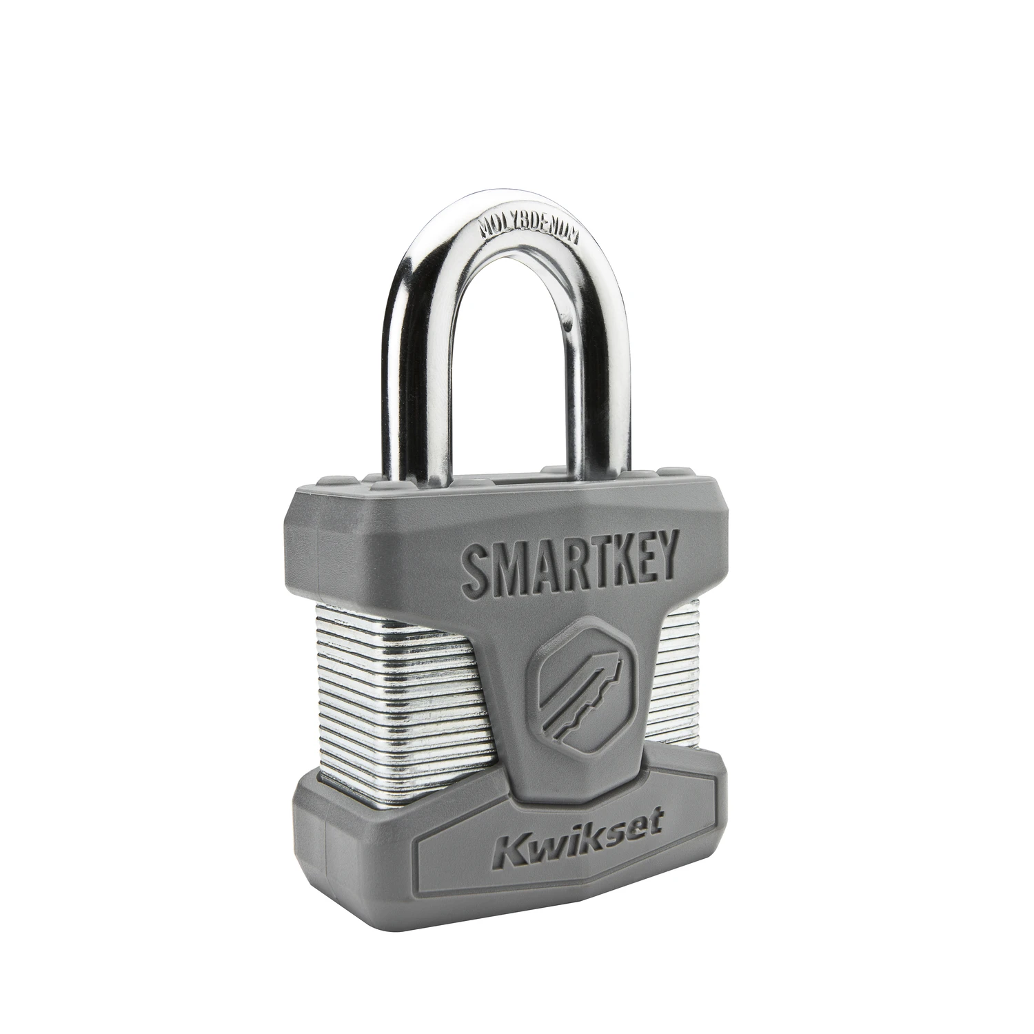 Smartkey 1-1/8 In. Laminated Steel Dual Ball Bearing Padlock With Rekey Tool, 1 Pk