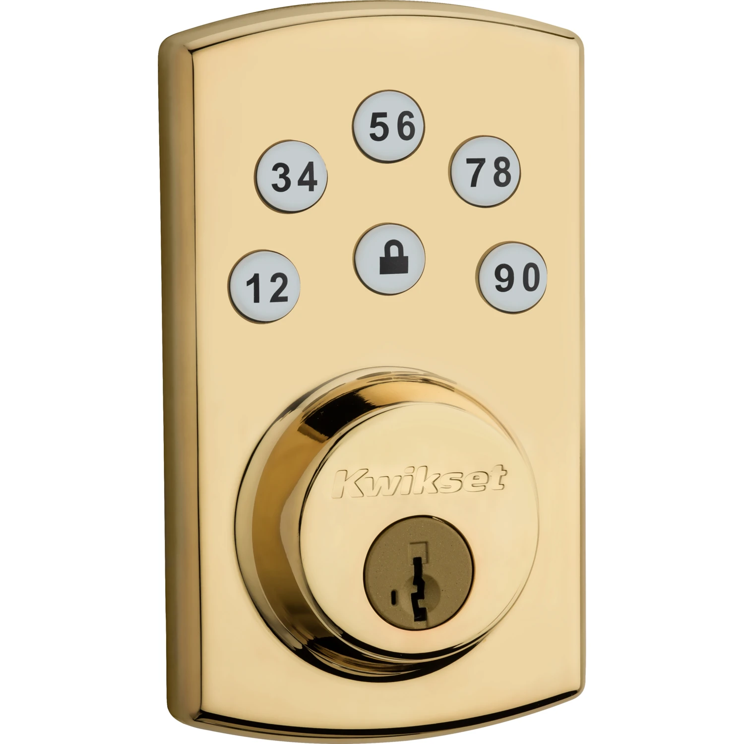 Powerbolt 2 Polished Brass Touchpad Electronic Deadbolt With Smartkey Technology