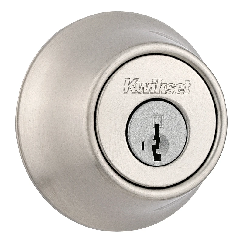 Security Single-Cylinder Deadbolt, Satin Nickel
