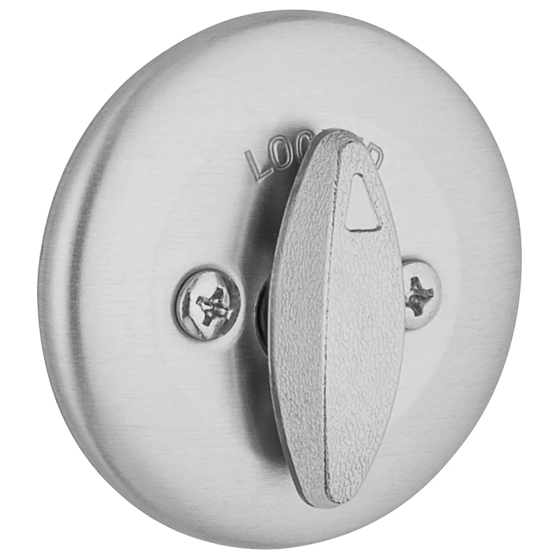 Kwikset SmartKey Security Satin Chrome Metal Single Cylinder Deadbolt