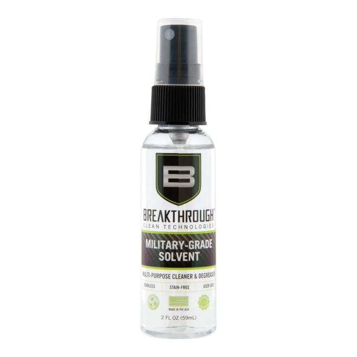 Military-Grade Gun Cleaning Solvent, 2 Ounce Spray Bottle for Firearm Maintenance