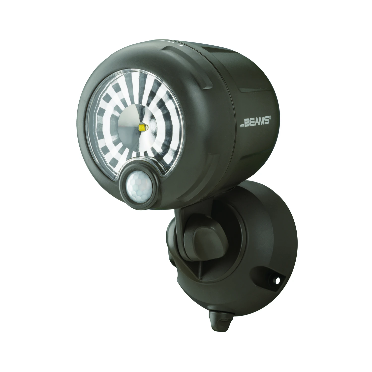 200-lumen Brown Motion Sensing Outdoor Battery Operated Led Spotlight