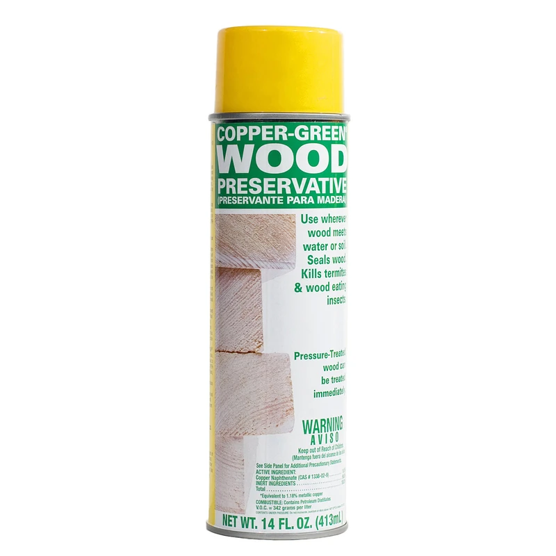 Flat Green Oil-based Wood Preservative 14 Oz Spray Can