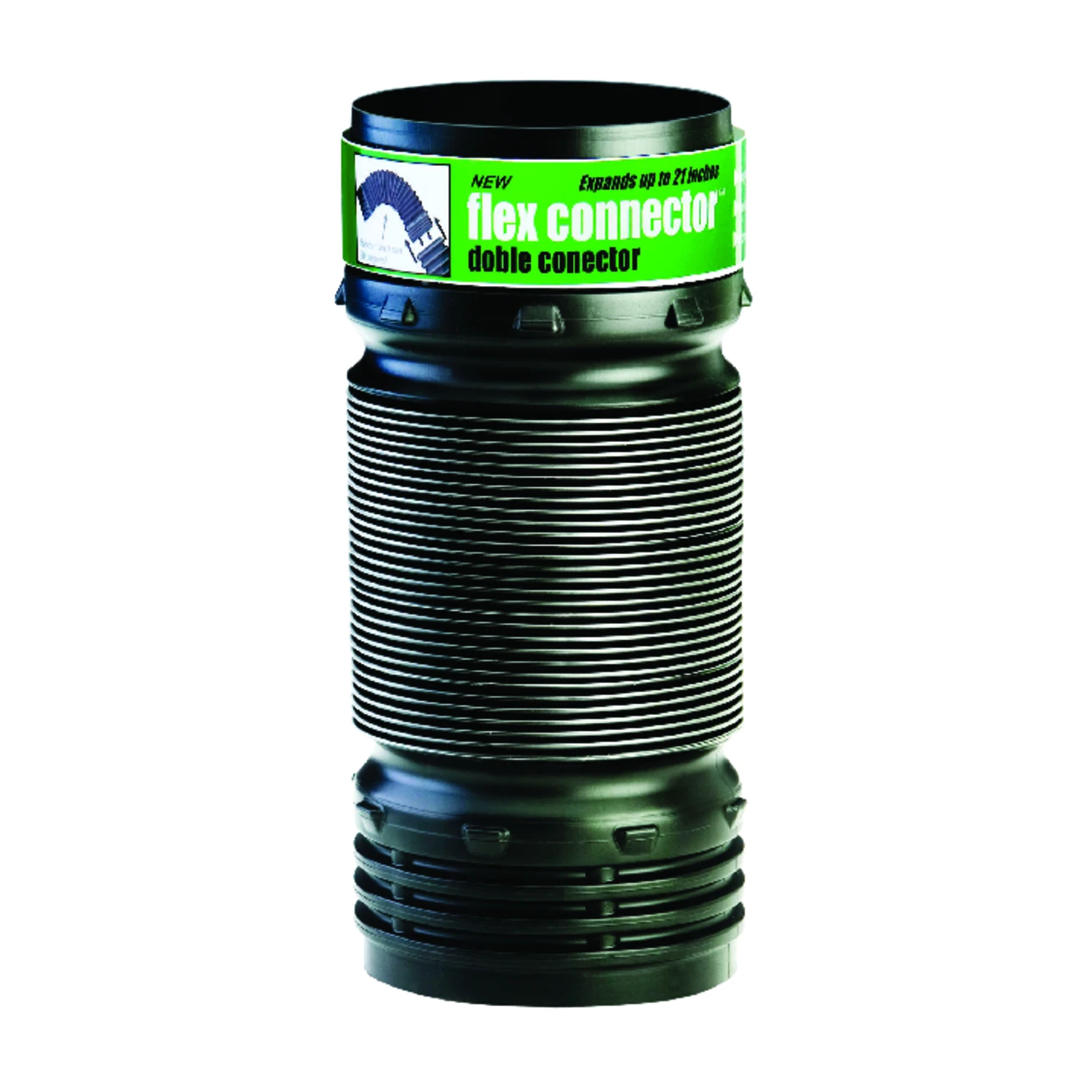 Flexible Elbow Connector, Expands to 21 In.