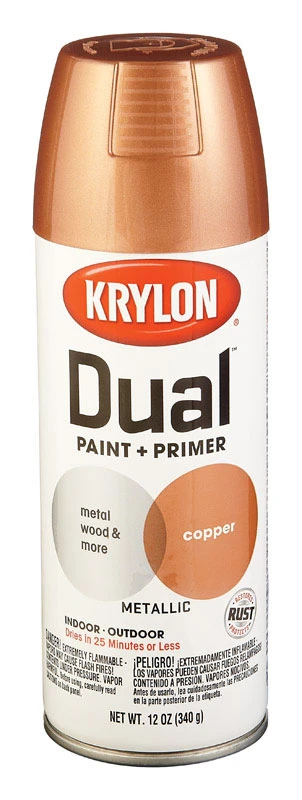 Dual Superbond Copper Metallic Spray Paint 12 Oz. With Primer