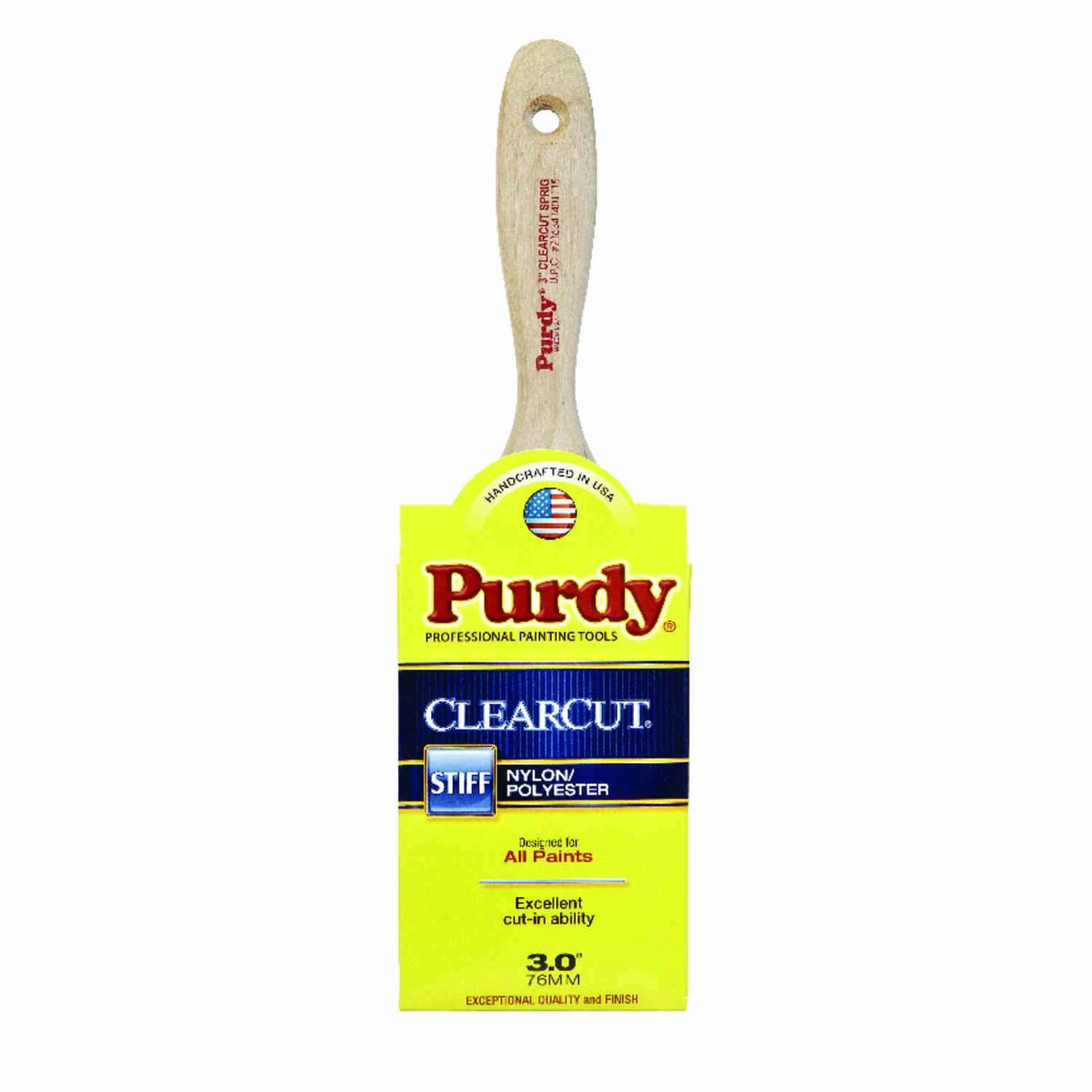 Clearcut Sprig 3 In. Flat Stiff Trim Paint Brush - Model 144380130