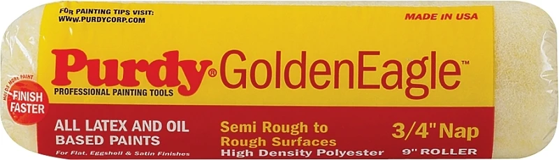 Purdy GoldenEagle Polyester 9 in. W X 3/4 in. Regular Paint Roller Cover 1 pk