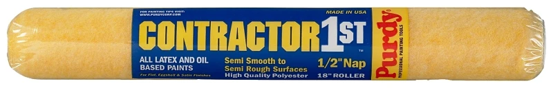 Contractor 1st Paint Roller Cover, 18 x 1/2 In. Nap