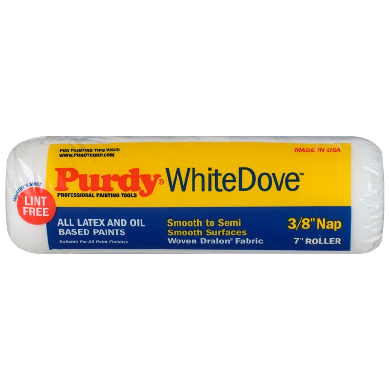Purdy White Dove Woven Fabric 7 in. W X 3/8 in. Paint Roller Cover 1 pk