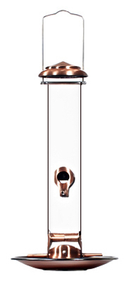 Copper Tube Bird Feeder, 16-1/2 Inch