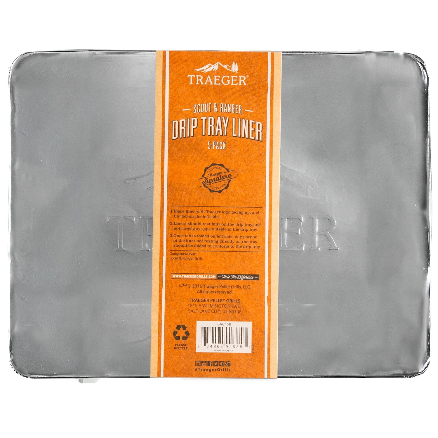 Drip Tray Liners, Aluminum, Small, 5-Pk.