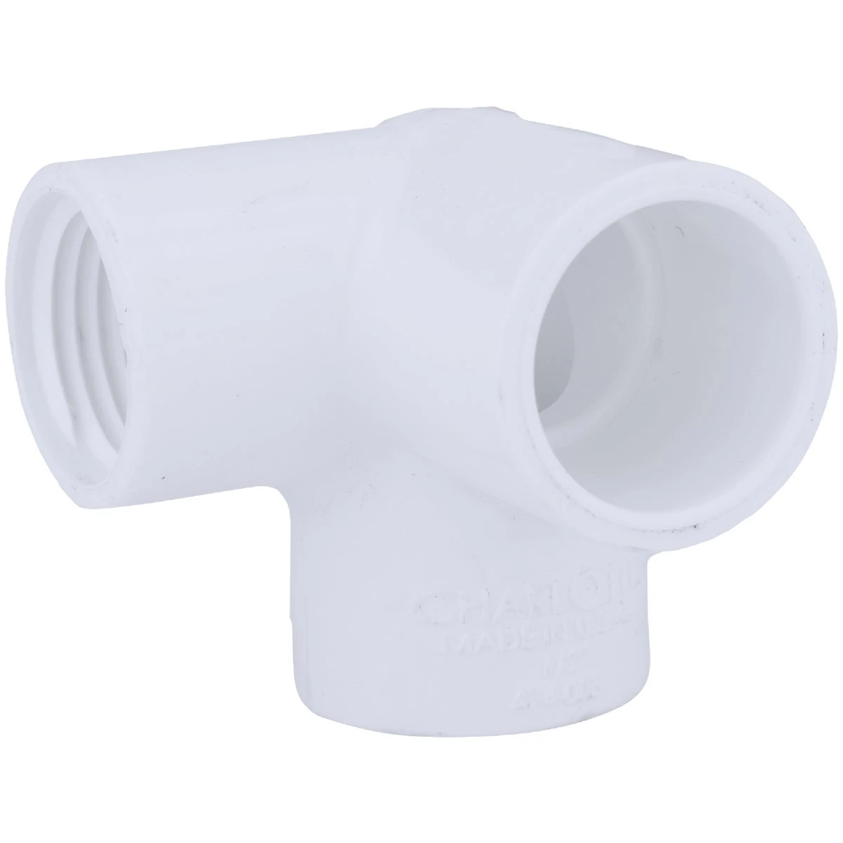 1/2 In. X 1/2 In. Pvc Schedule 40 90 Degree Elbow With Side Inlet