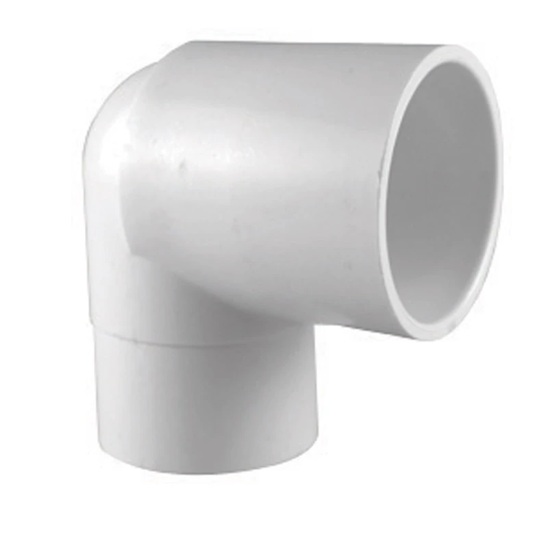 Schedule 40 PVC 90-Degree Street Elbow, Spigot x Slip, White, 1 In.