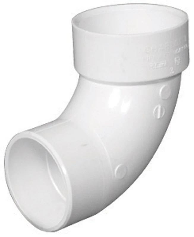 Schedule 40 DWV Sanitary Street Elbow, 90 Degrees, PVC, 2 In.