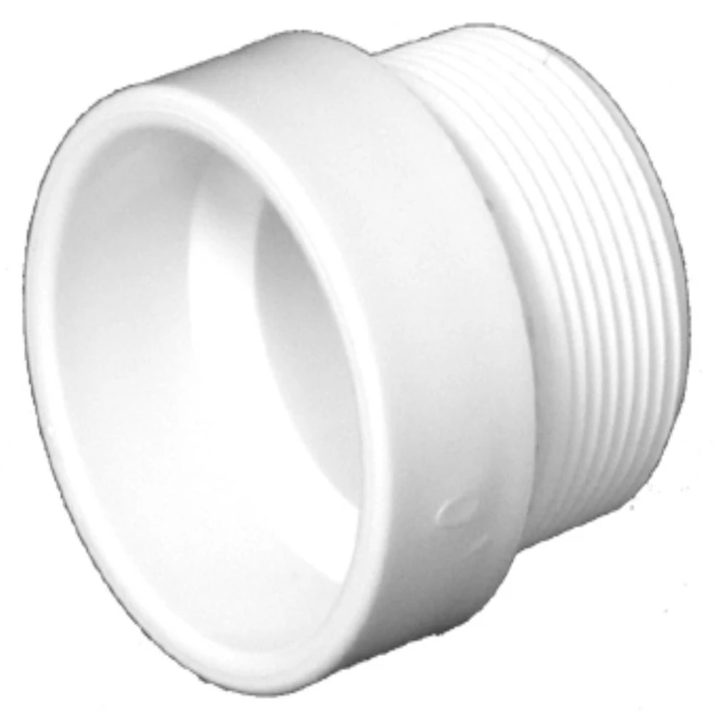 Schedule 40 DWV PVC Female Trap Adapter, Hub x Slip, 1-1/2 x 1-1/4 In.