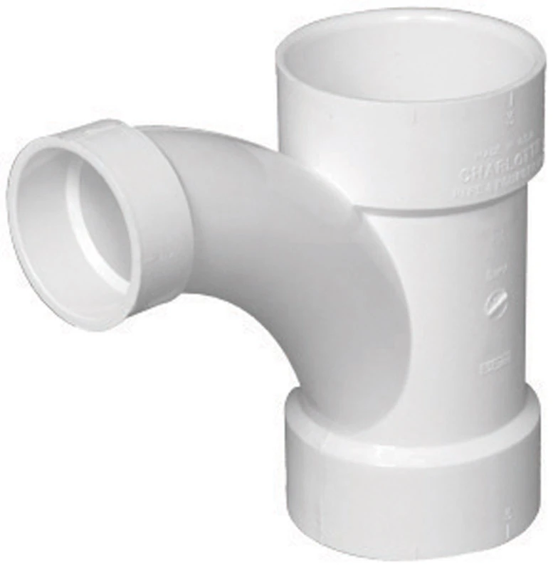 Schedule 40 DWVReducing Combination Tee Wye, 3 x 3 x 2 In.