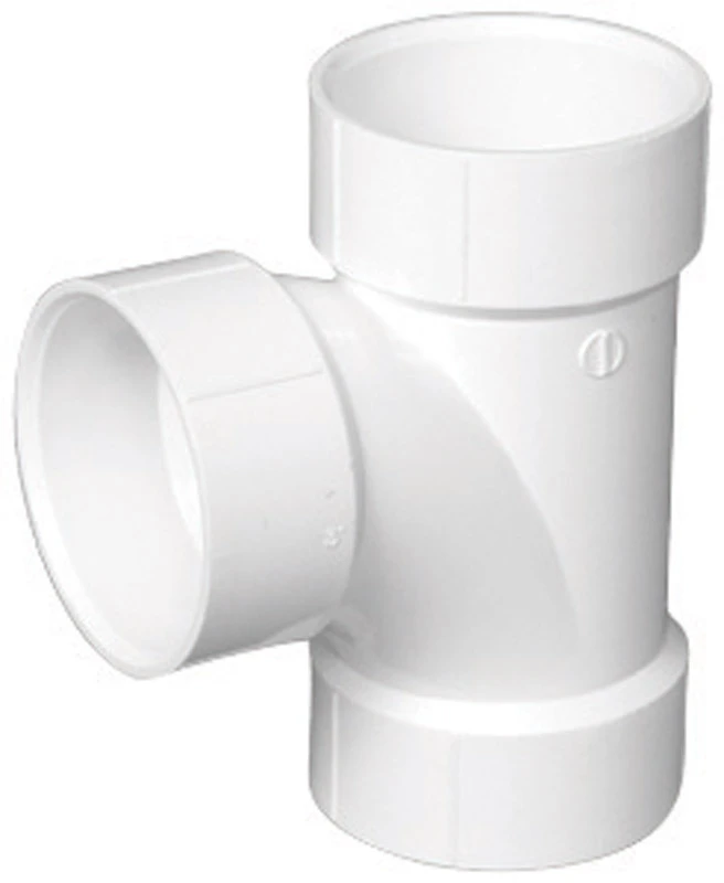 Schedule 40 DWV Sanitary Tee, PVC, 3 In.