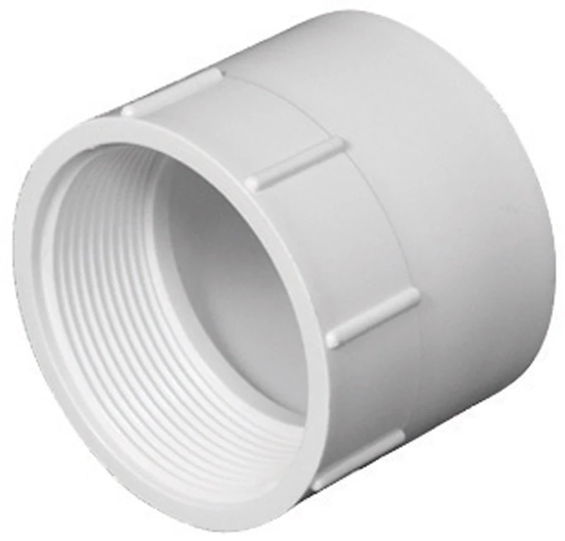 Schedule 40 DWV Pipe Adapter, PVC, 1-1/2 In. FPT