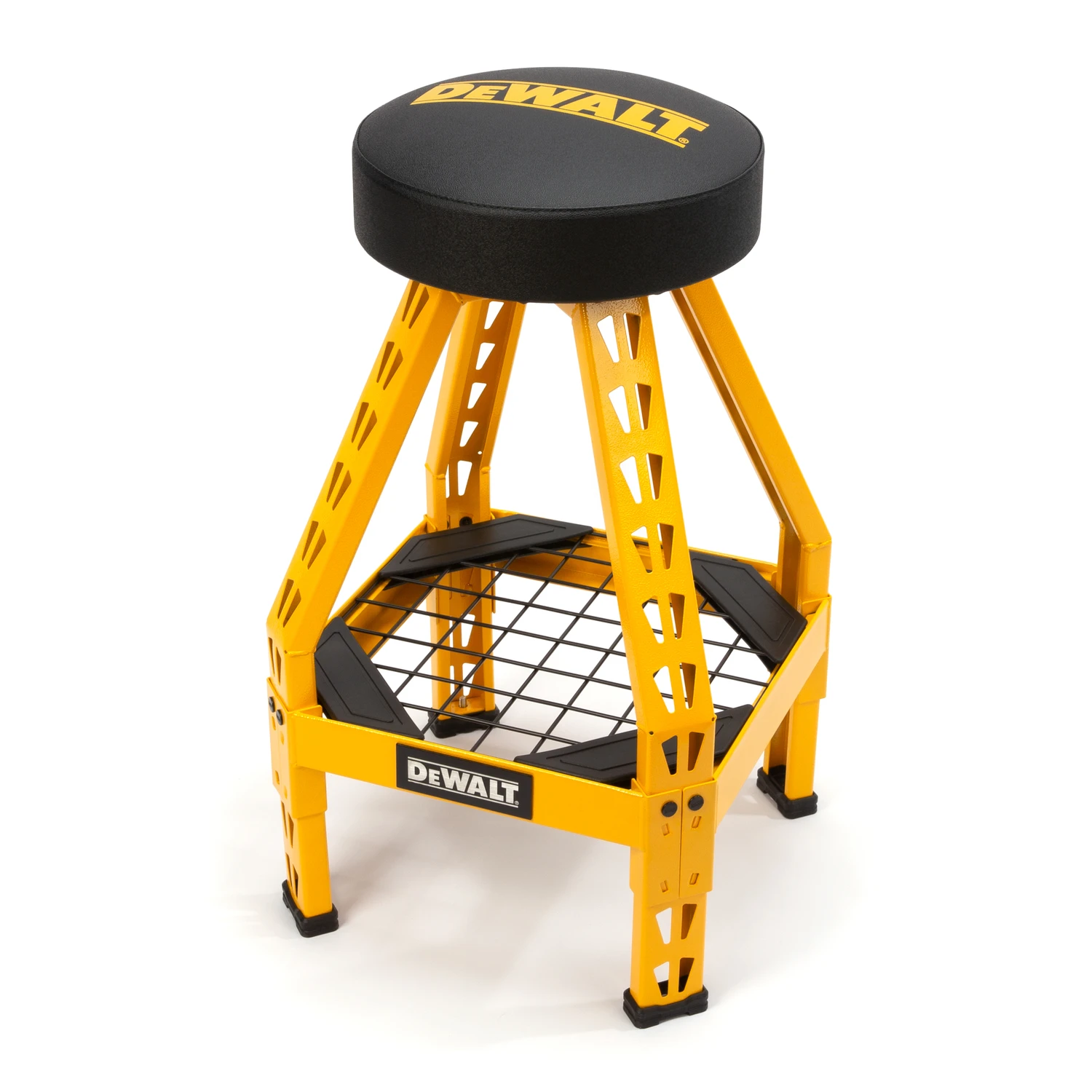 Shop Stool with 360 Degree Swivel, Adjustable Height, Heavy Duty Construction