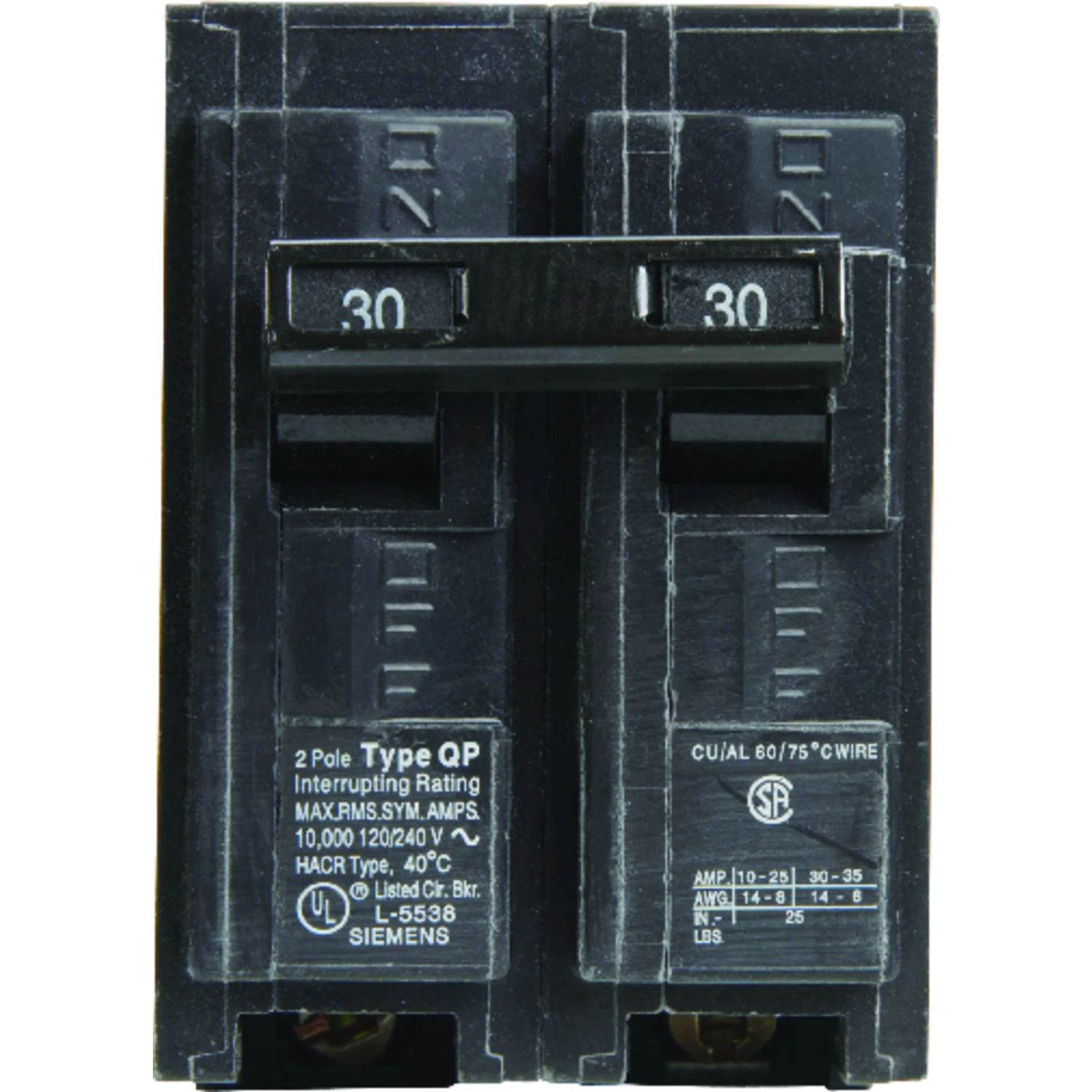 30 Amp Standard 2-pole Circuit Breaker Q230 For Electrical Protection