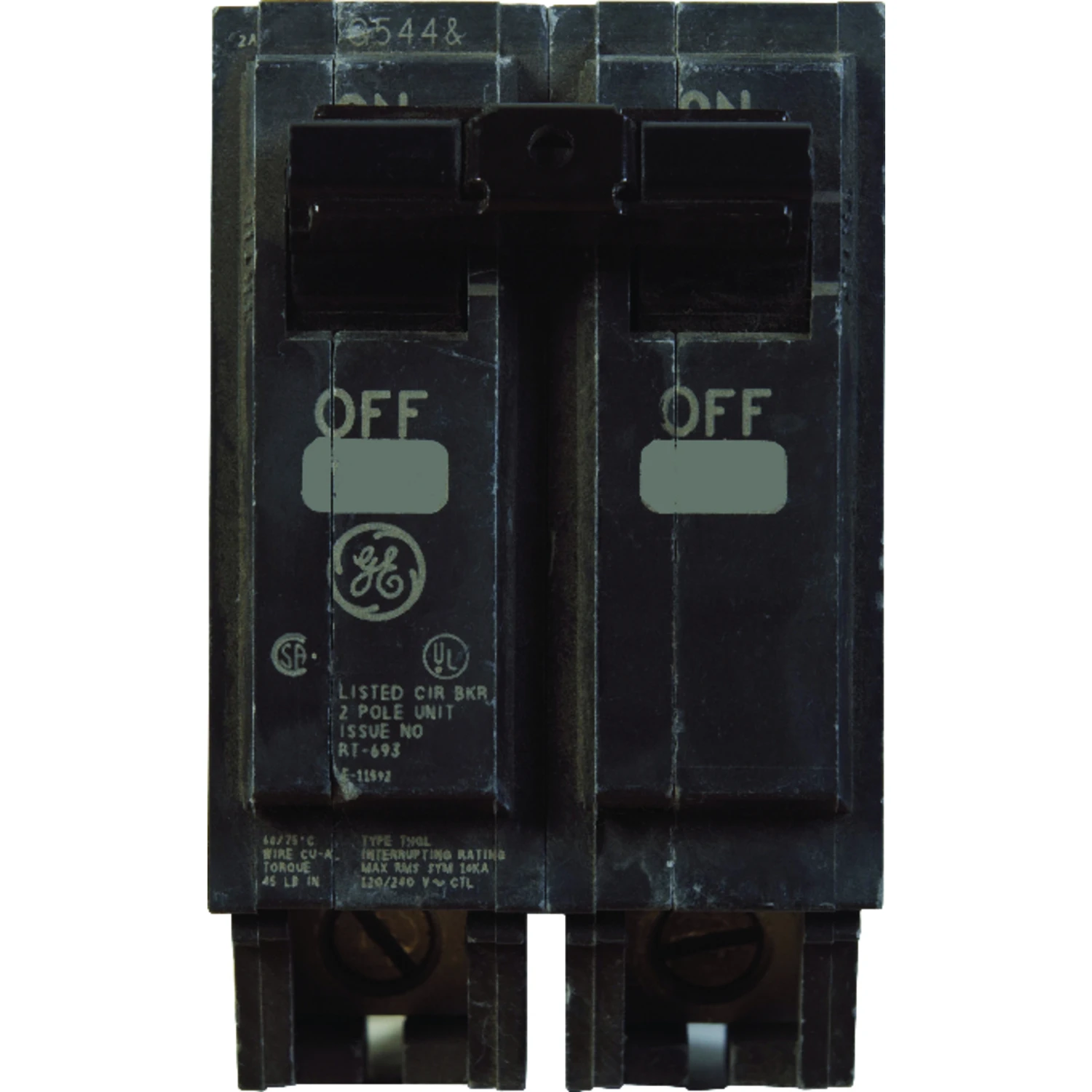 Thql 40 Amp Double-pole Standard Trip Circuit Breaker, Model Thql2140