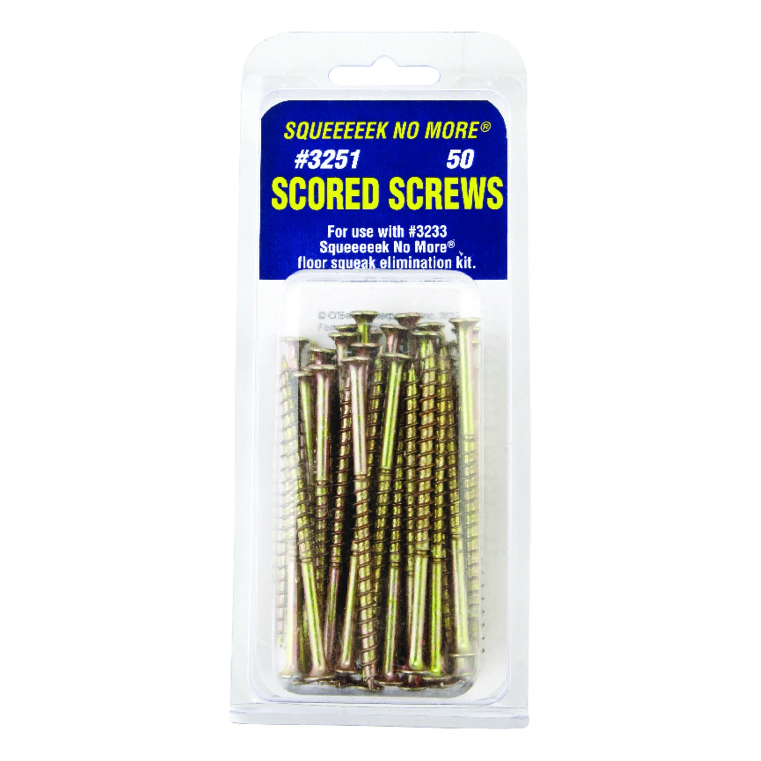 Squeek No More Replacement Screw Repair Kit, 50 Pcs, No. 8 X 3 In.