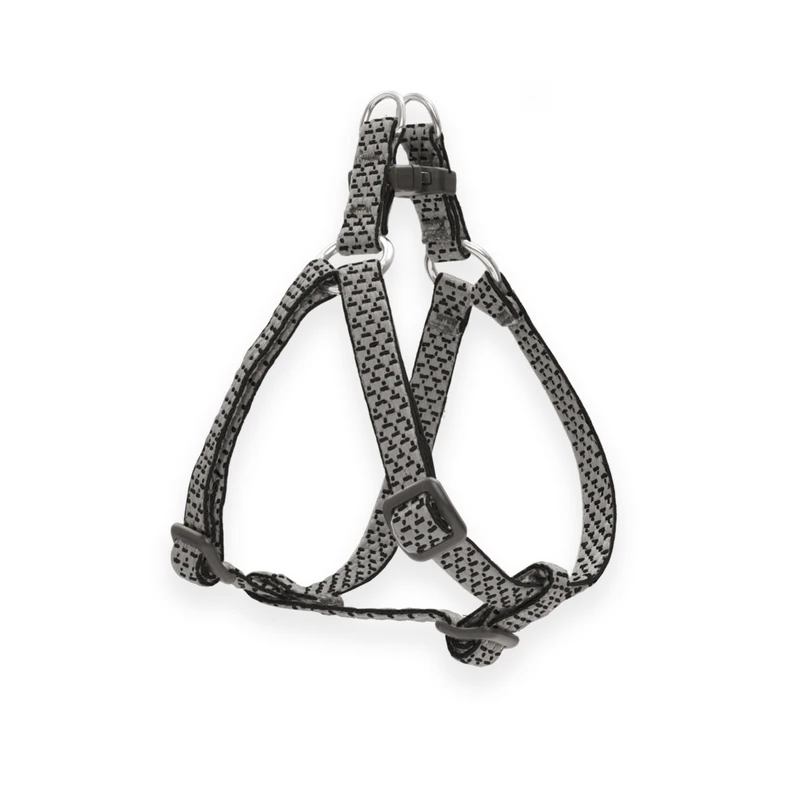 Eco Step-In Non-Restrictive Dog Harness Granite Color Size Half Inch by Twelve to Eighteen Inches