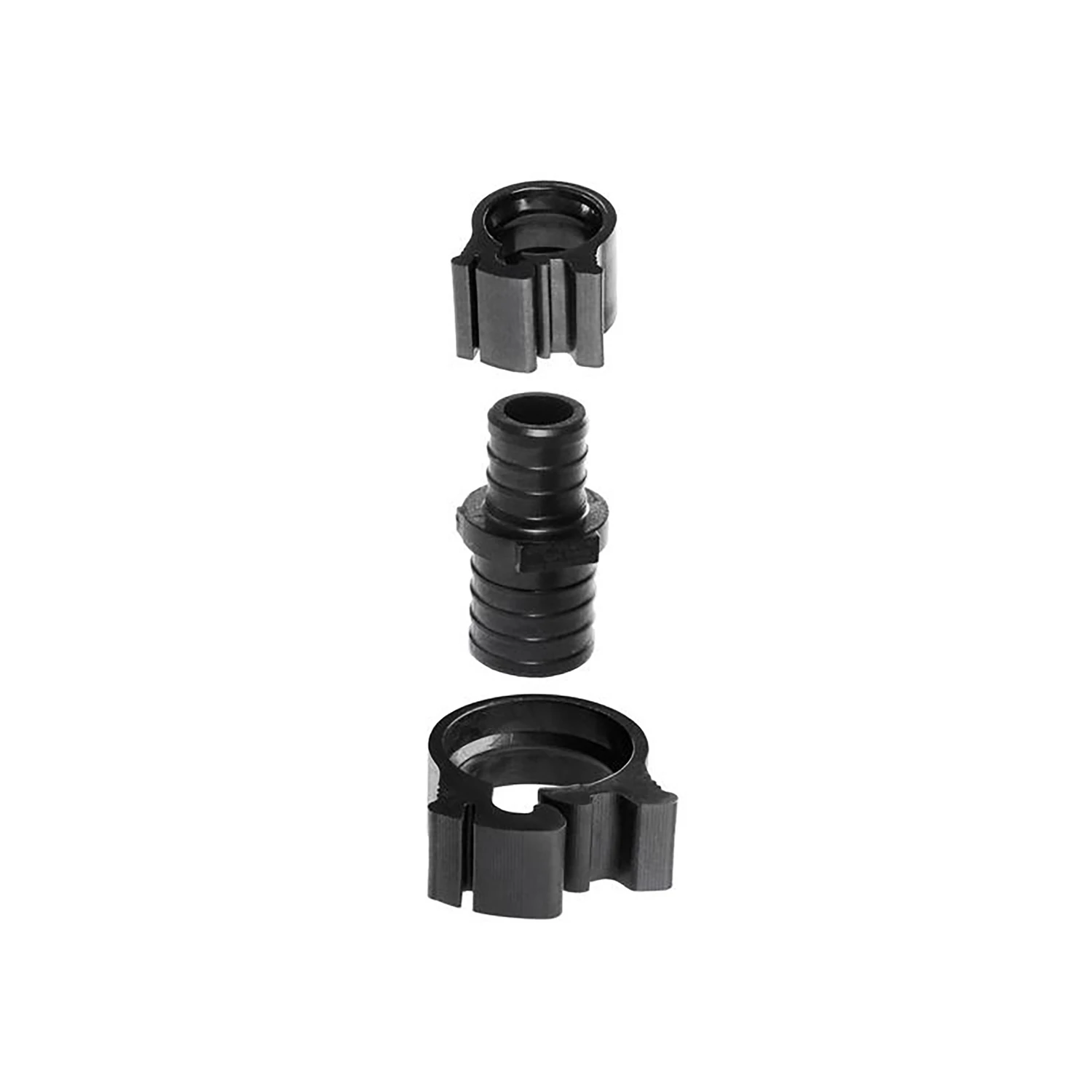 Pexlock 1 In. X 3/4 In. Plastic Pex Reducing Coupling With Clamps