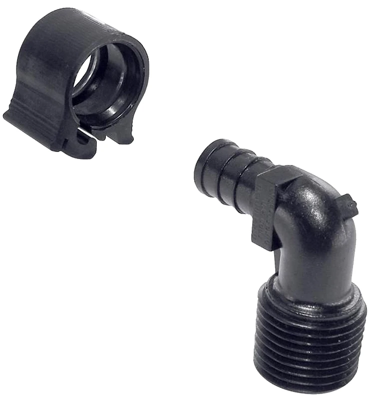 Pexlock 1/2 In. X 1/2 In. Mpt 90 Degree Plastic Compression Male Pex Elbow