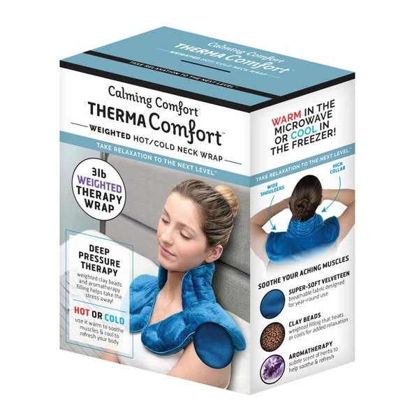 Thermacomfort Aromatherapy Neck Wrap, 3lb Weighted Hot & Cold Therapy