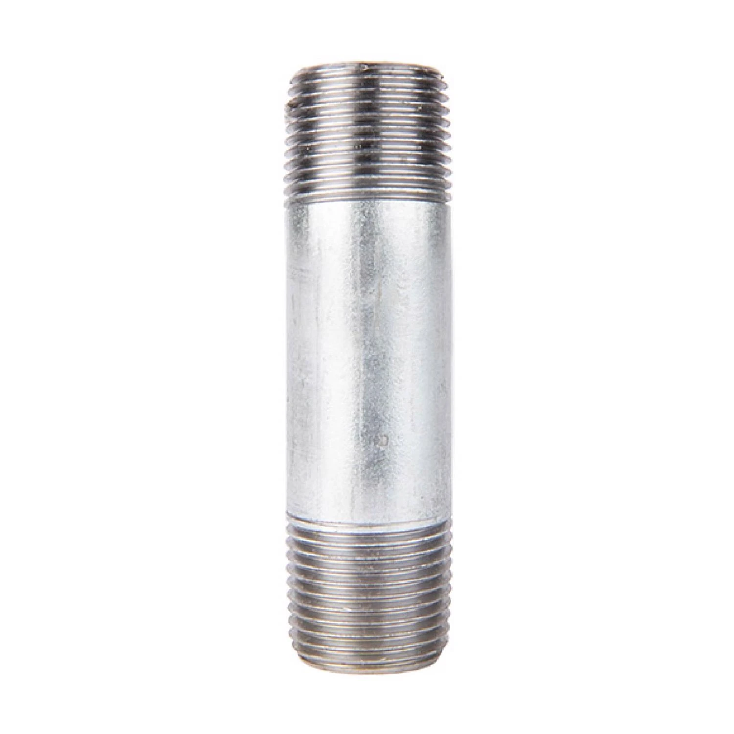 One Half Inch by Three Inch Galvanized Steel Pipe Nipple