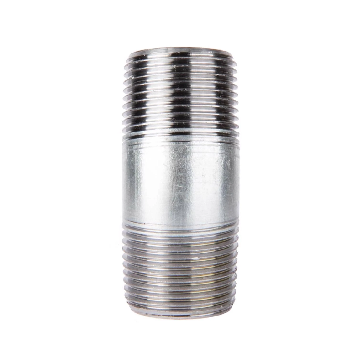 1 and 1/2 Inch by 3 Inch Galvanized Steel Pipe Nipple