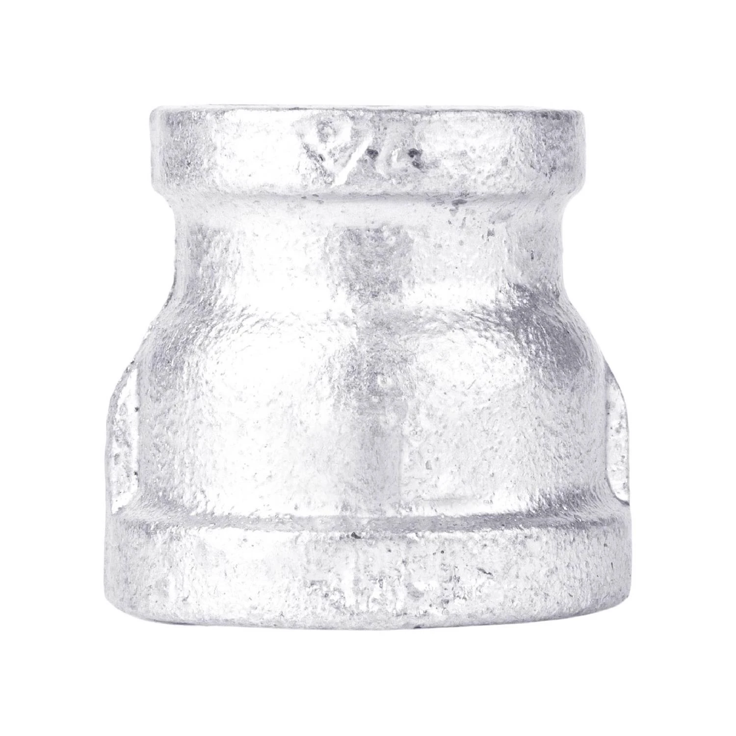 3/8 Inch by 1/8 Inch Galvanized Steel Pipe Reducing Coupling Connector