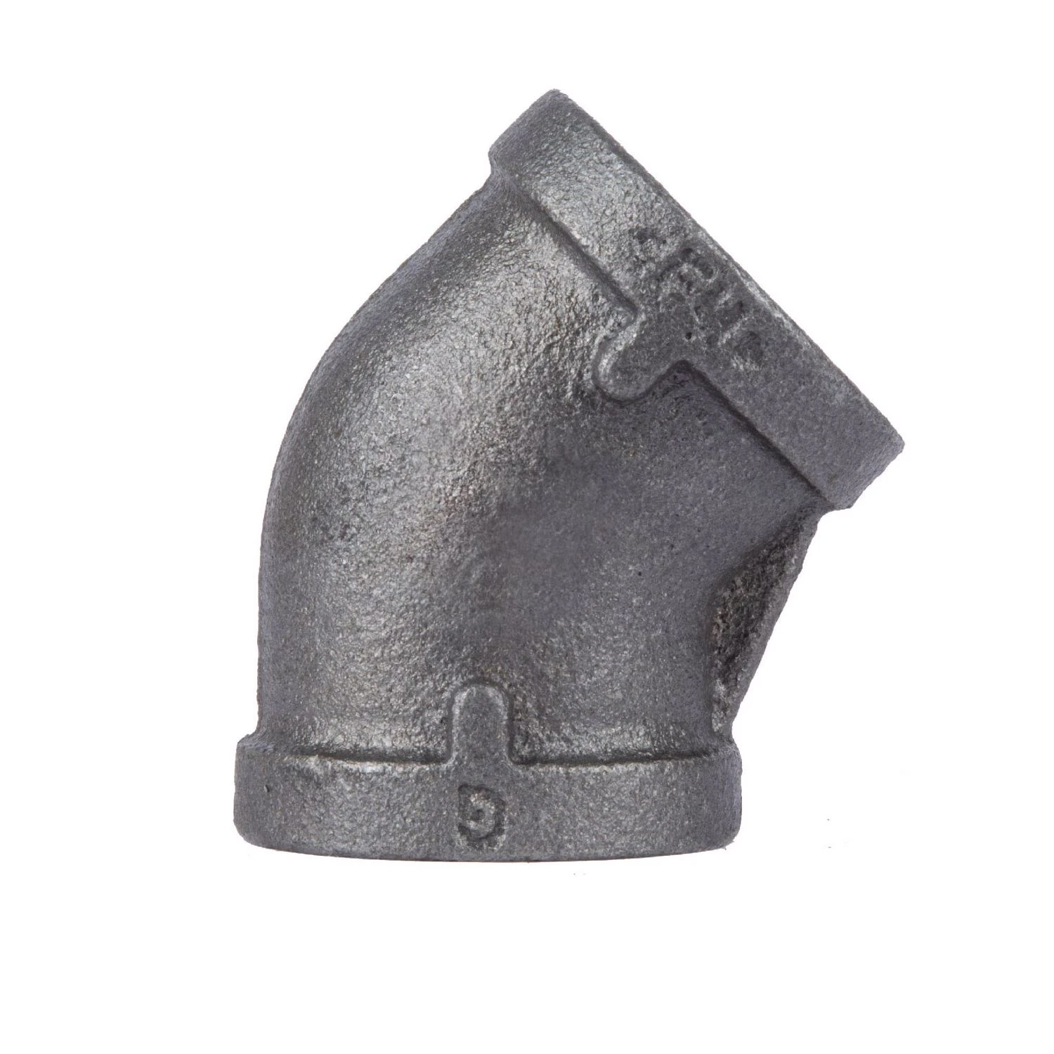 3/8 In. Fip Black Malleable Iron 45 Degree Elbow - Model 310ue45-38