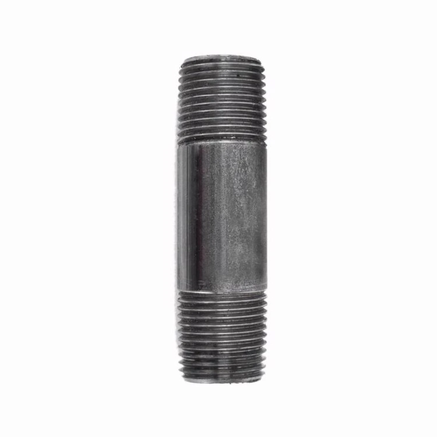Three Eighths Inch by Three Inch Black Steel Pipe Nipple