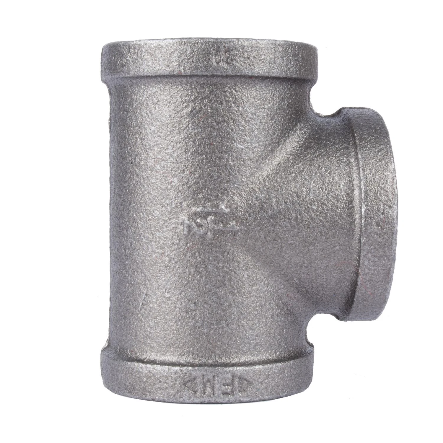 1-1/4 Inch Black Steel Pipe Tee Fitting for Plumbing and Piping Systems