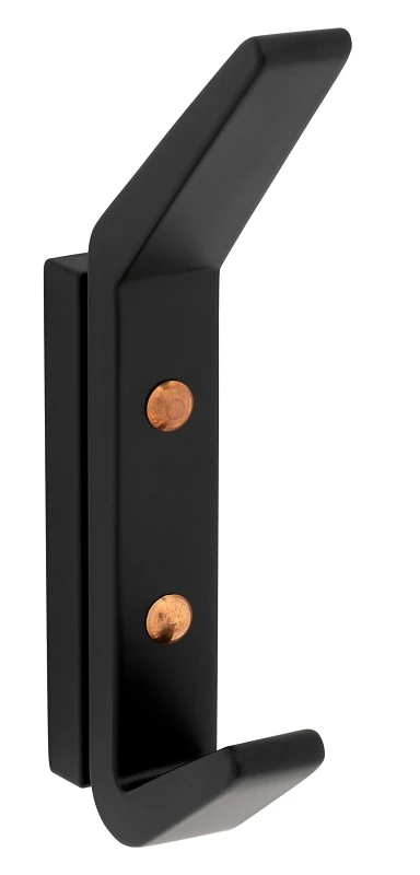 Reed Geometric Wall Hook, Matte Black