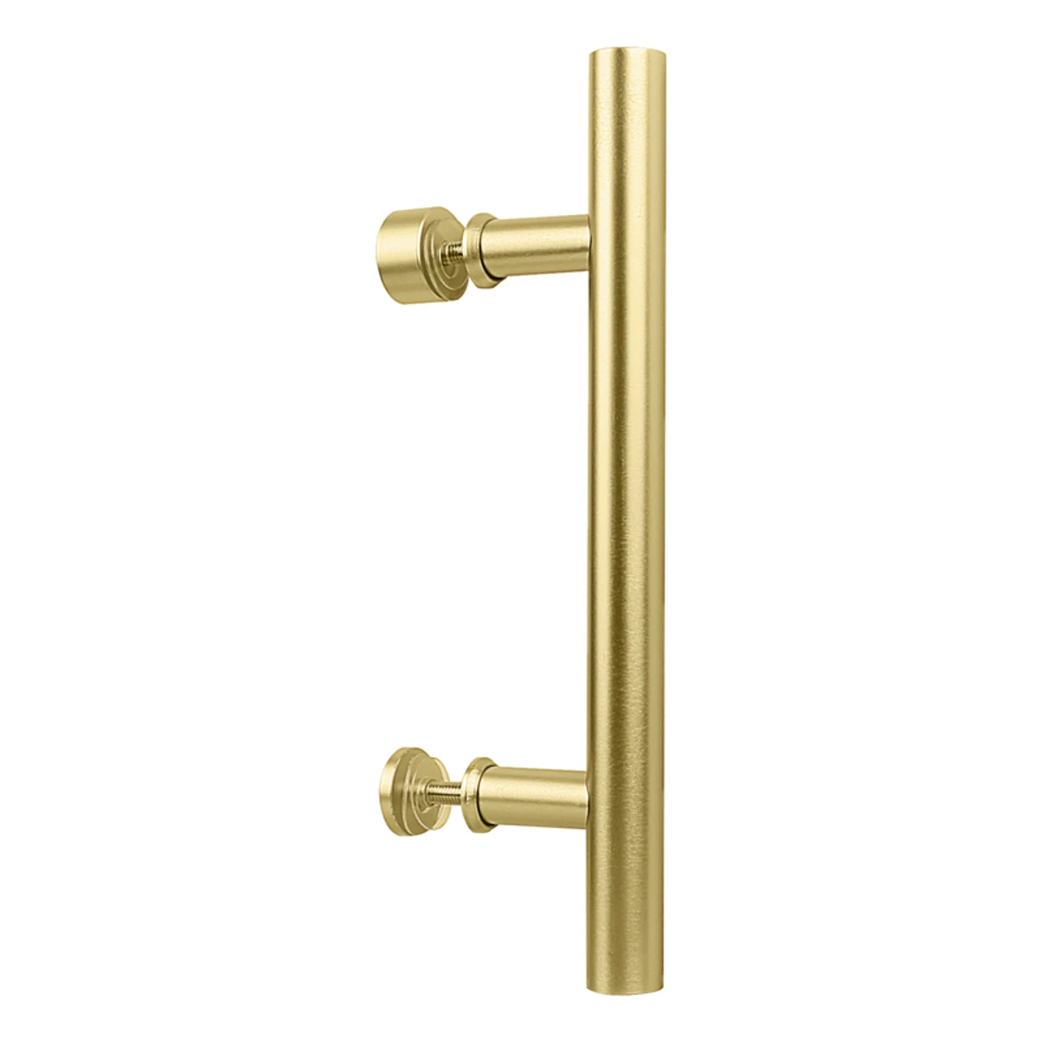 V1001 12 In. Brushed Gold Madison Interior Barn Door Pull Handle