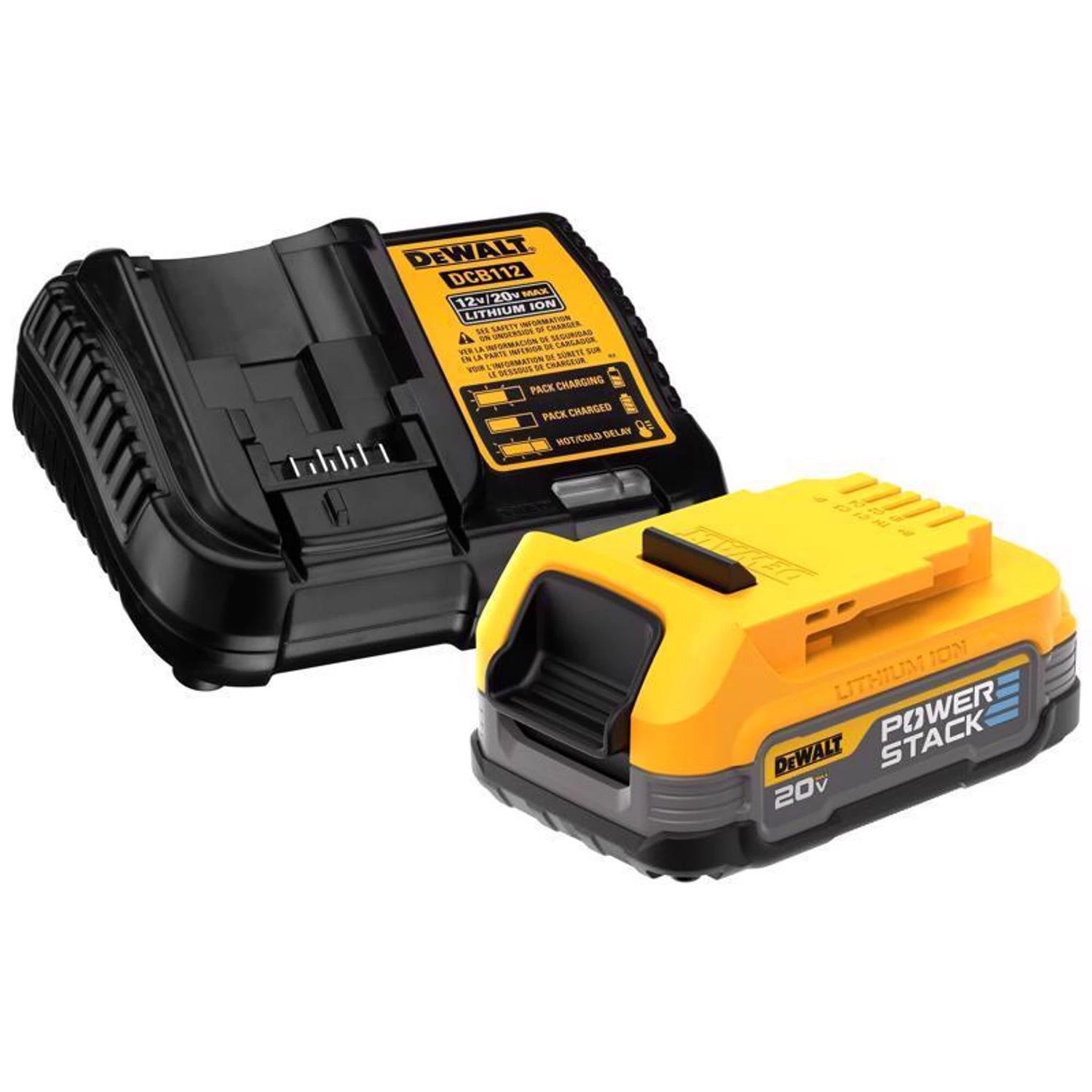 20 Volt MAX PowerStack Compact Lithium Ion Battery and Charger Kit