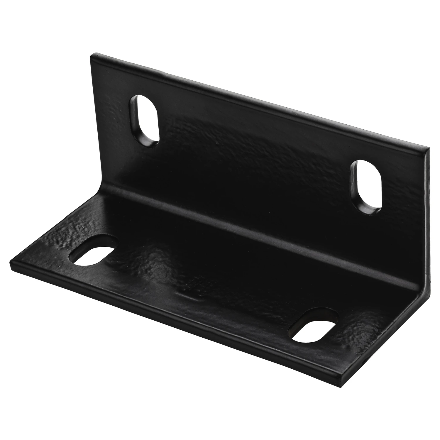 Black Steel Corner Brace, 6.6 Inches Length, Heavy Duty Support Bracket
