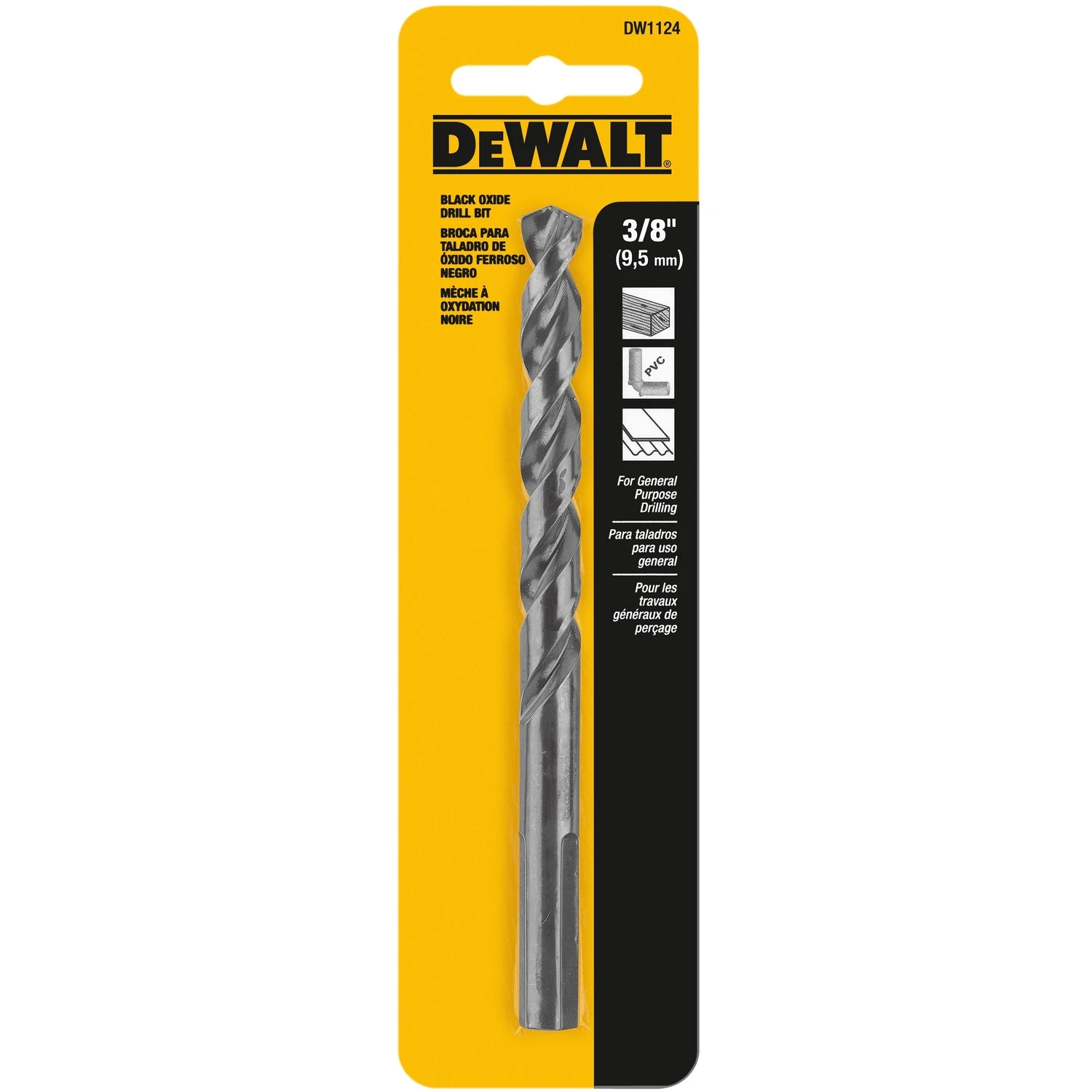 BLK&GLD DRILL BIT 3/8"