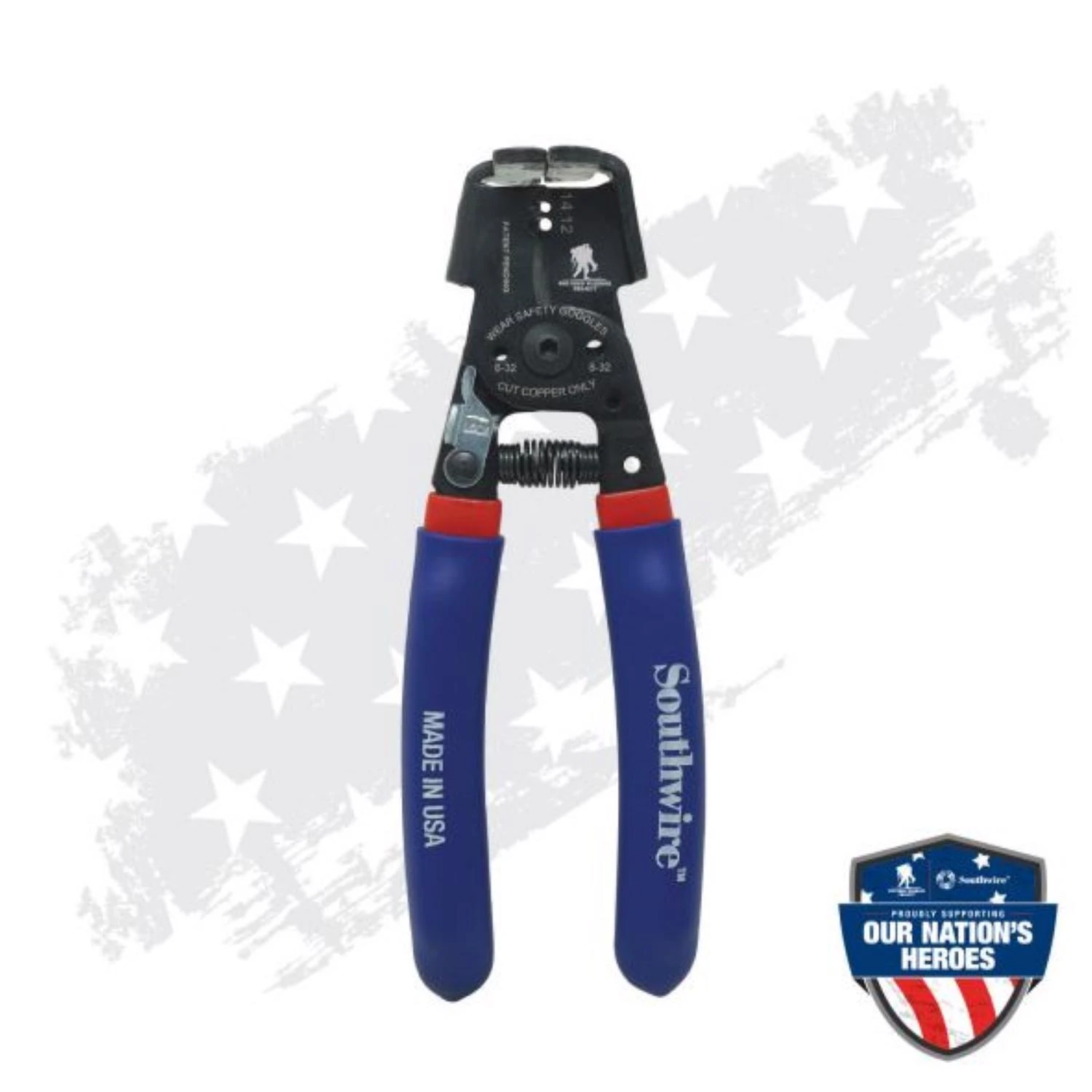 Wounded Warrior Project 9-1/2 In. Romex Box Jaw Wire Stripper For 12/2 & 14/2