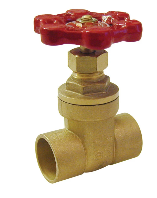1 In. S X 1 In. S Brass Solder Gate Valve - 200 Psi