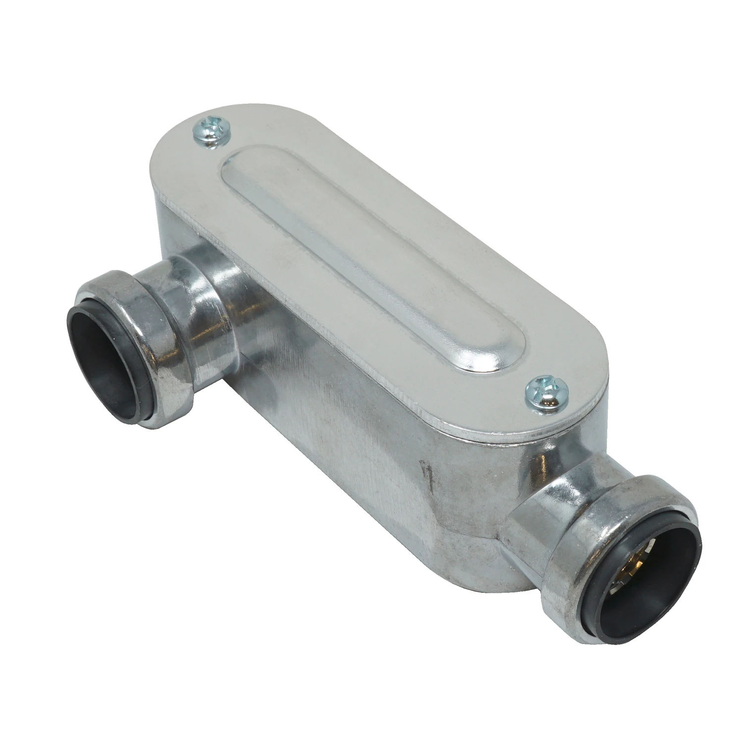 Simpush 1/2 In. Emt Push-to-install Type-lr Conduit Body, Model 65074601, 1 Pk
